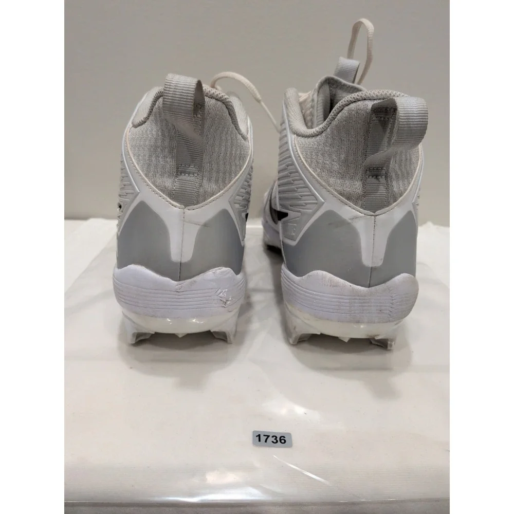 Nike Alpha Menace Men's Size 14  Strong Football Cleats White IB2572-106